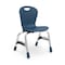Virco ZUMA Series 13" Classroom Chair, Kindergarten - 1st Grade with Nylon Glides - Navy Seat ZU413 - alternate 1